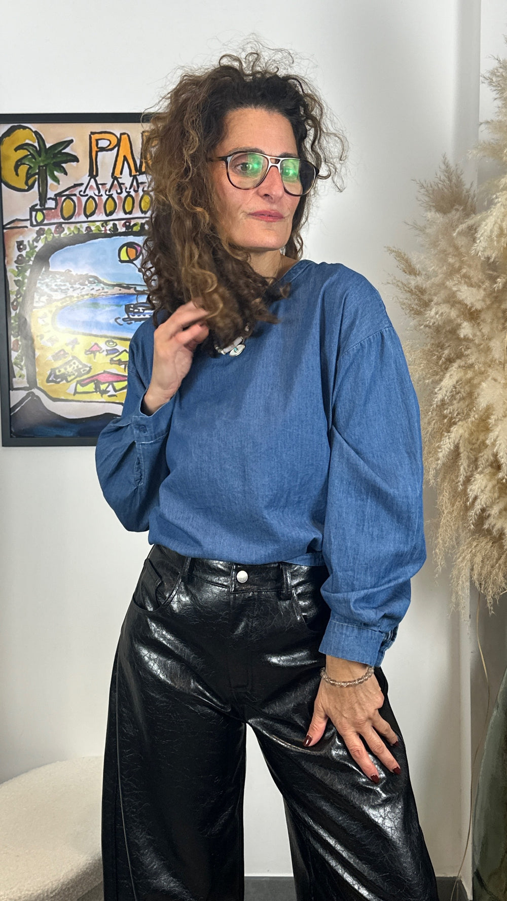 Chemise en denim