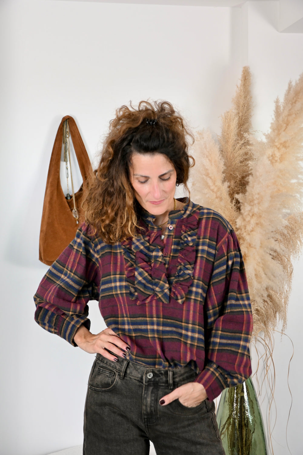 Blouse imprimée bucheron