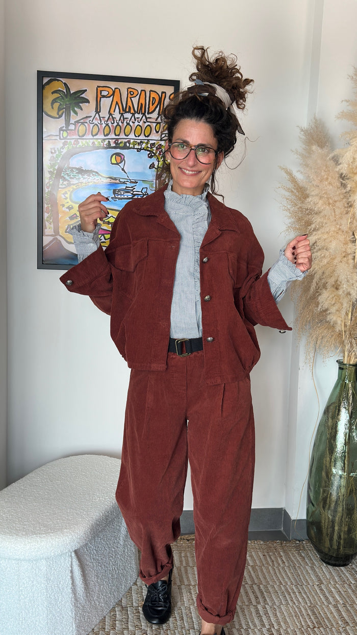 Pantalon en velours