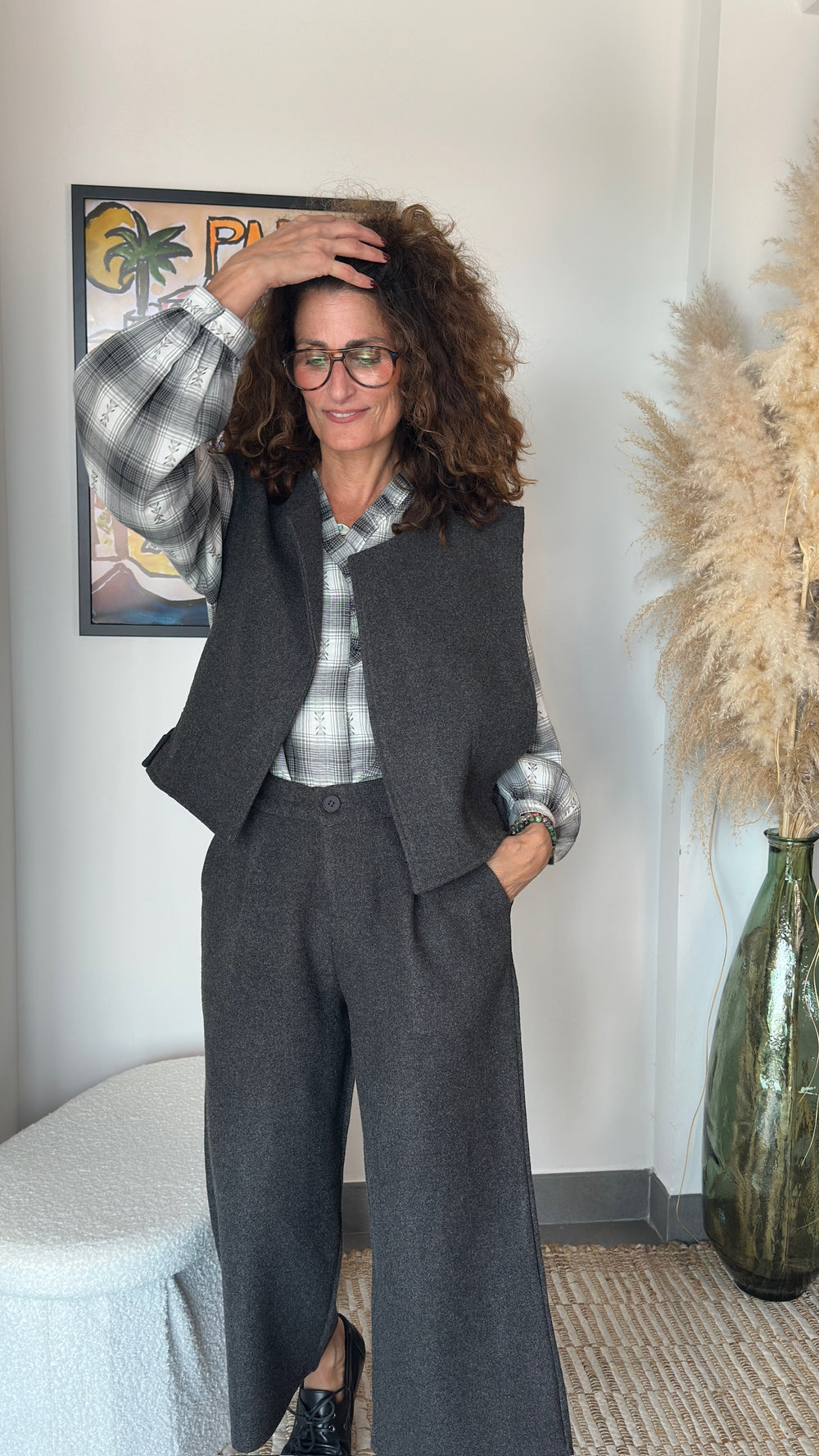 Gilet gris anthracite