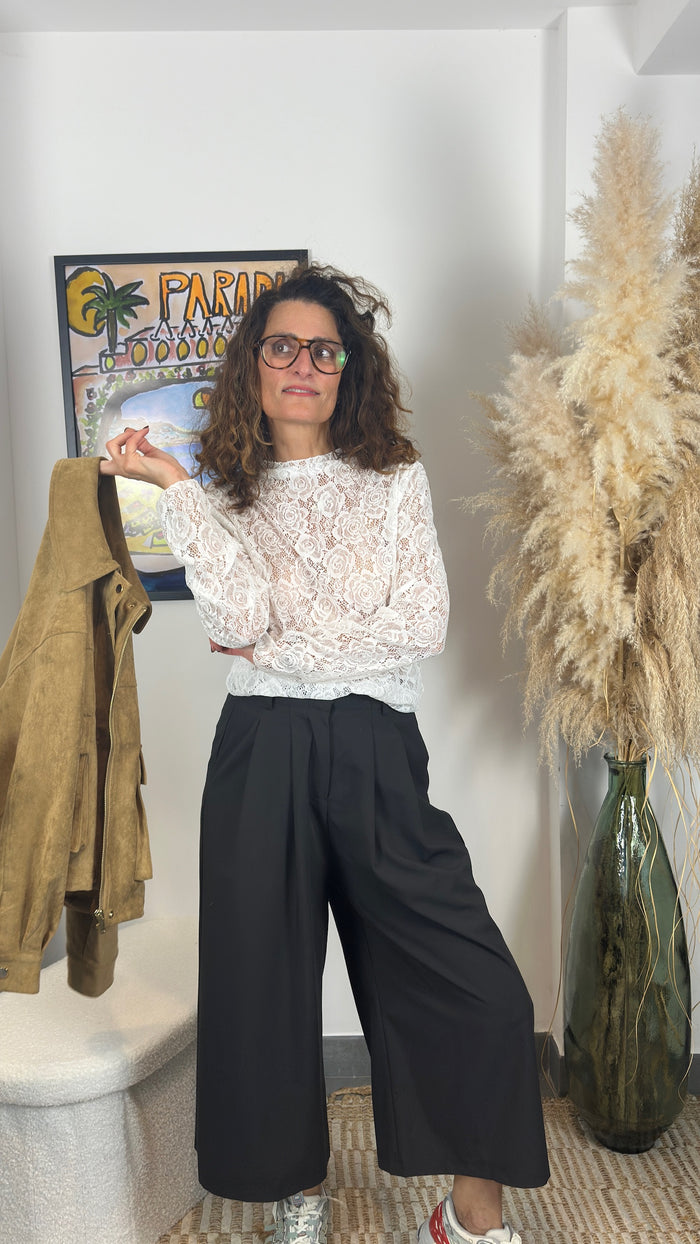 Jupe-culotte noir
