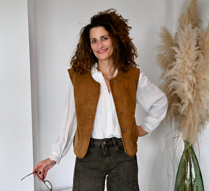 Gilet réverseible sans manche