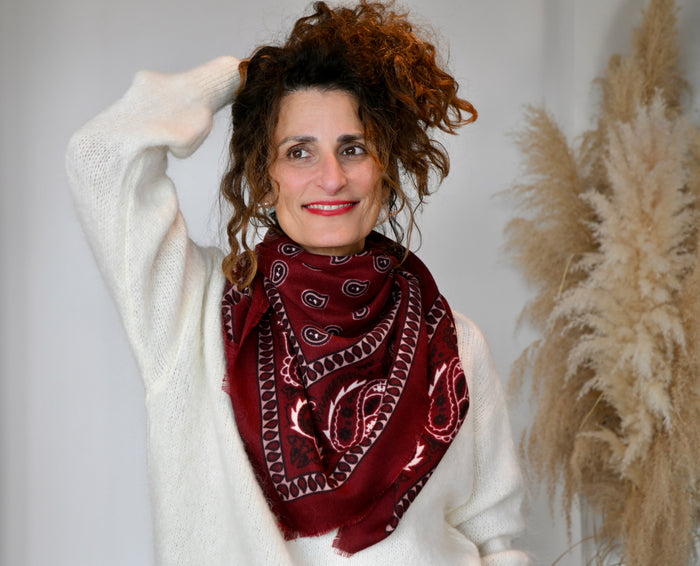 Foulard à motif cachemire