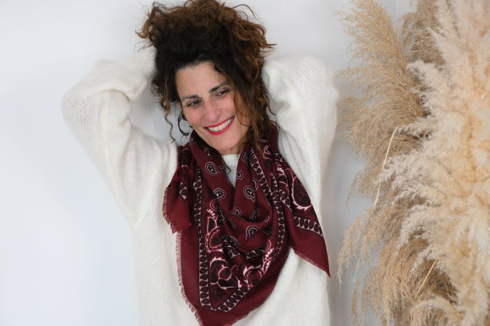 Foulard à motif cachemire