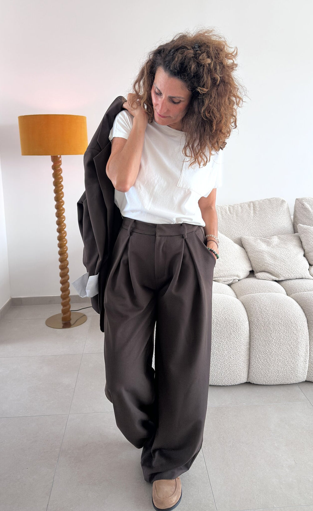 Pantalon à pince