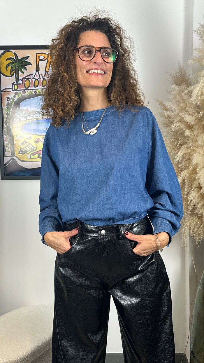 Chemise en denim