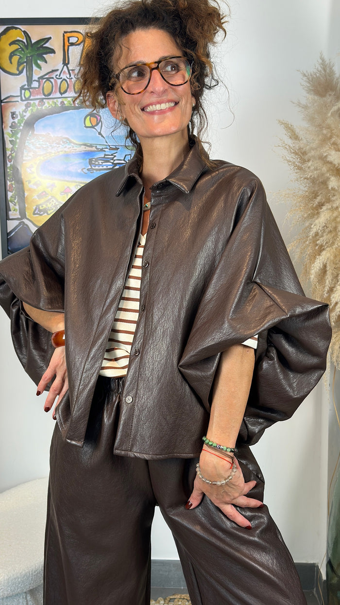 Veste en similicuir