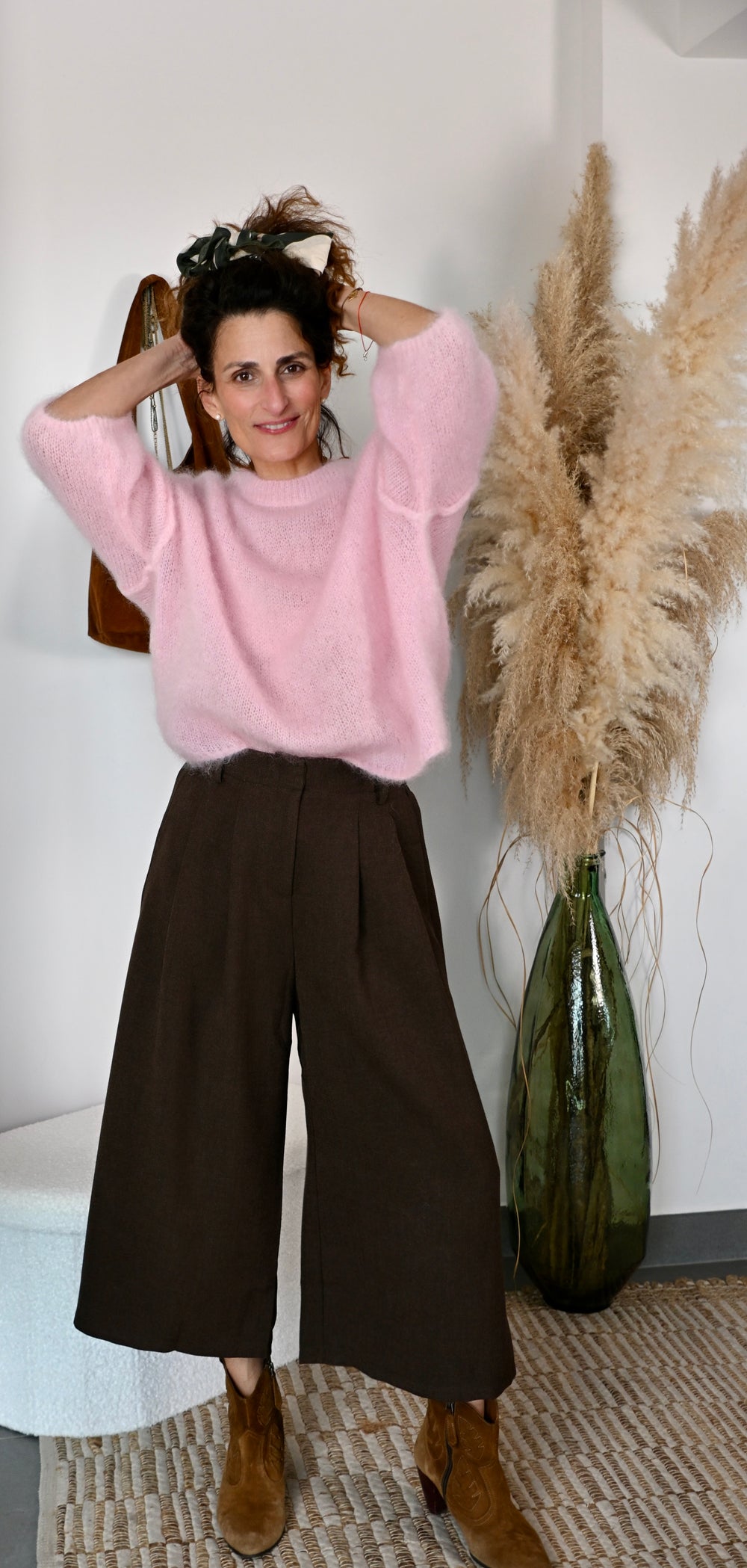 Jupe culotte marron