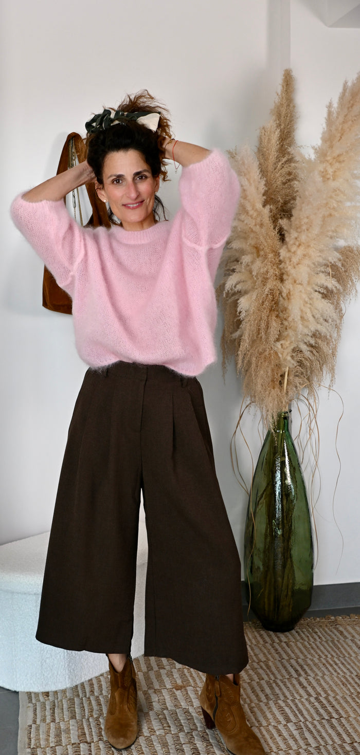 Jupe culotte marron