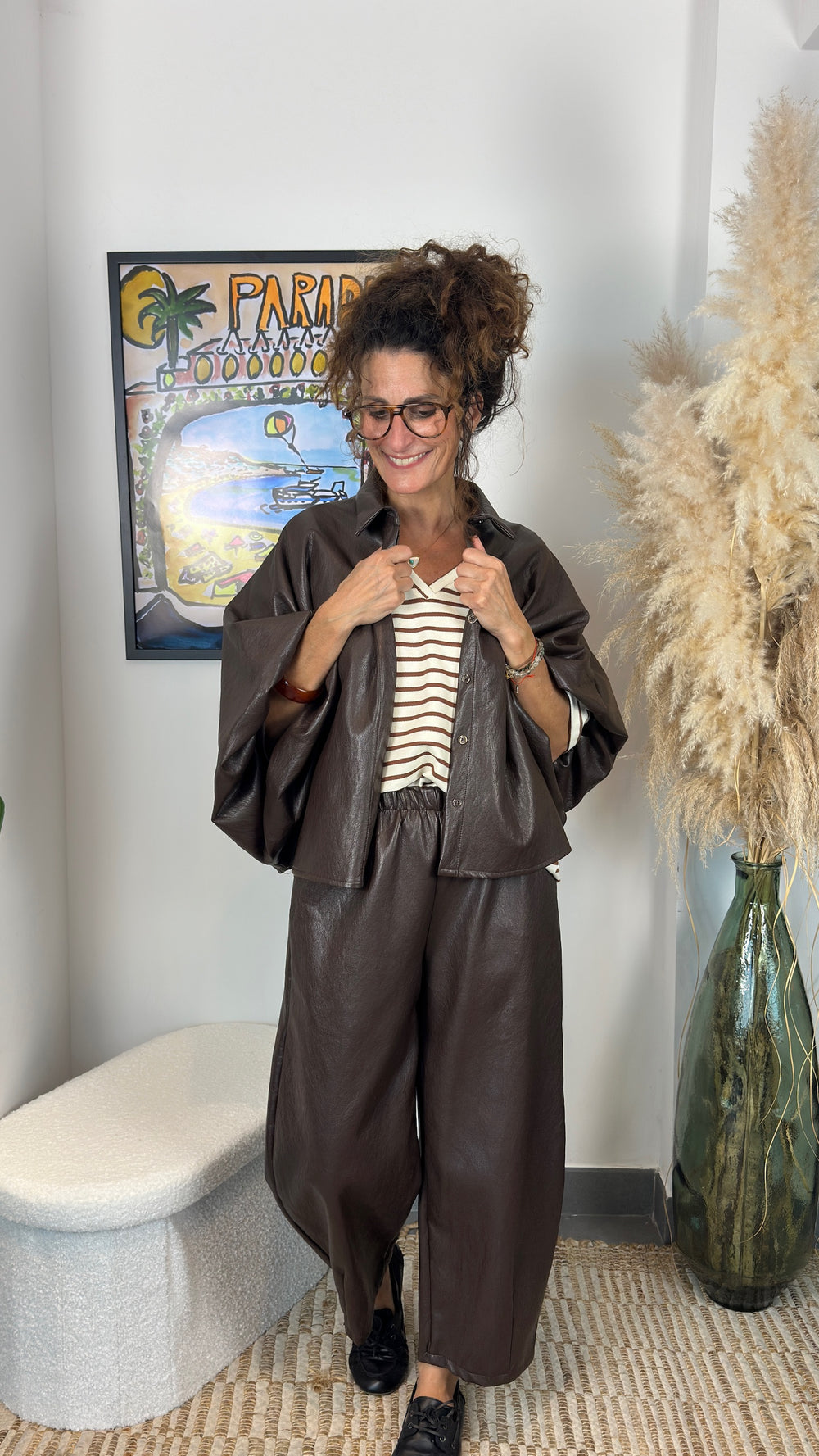 Pantalon similicuir