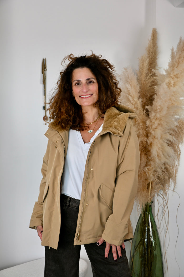 Parka imperméable à capuche